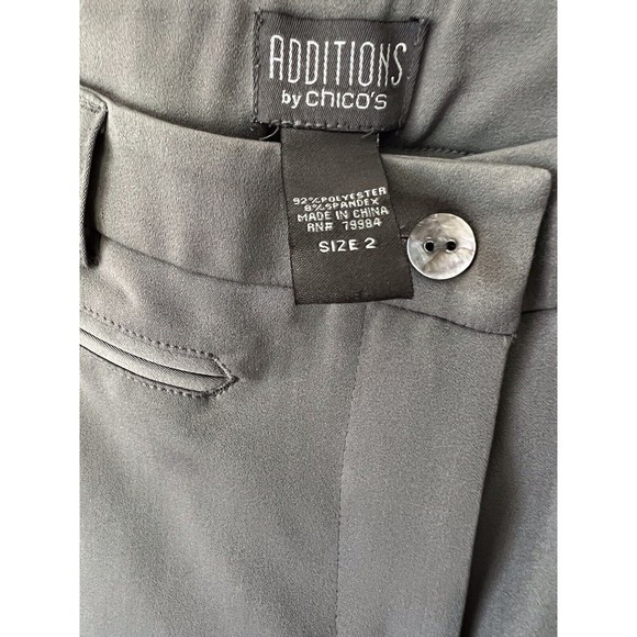 Additions by Chicos Grey Dress Pants Trousers size 2 Large - Picture 3 of 9